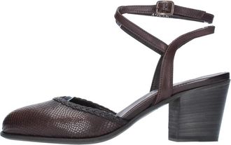 Pantanetti Slingback Pomp - Dames - Pumps - Bruin - 37 1/2 EU - Leer - Schoenen
