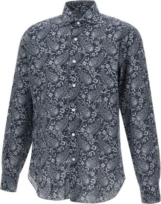 Barba Dandylife Shirt - Heren - Casual Overhemden - Blauw - 3XL - Katoen - Overhemden