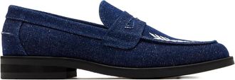 Duke and Dexter Wilde loafers met penny bandje - Blauw