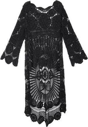 Saachi Crocheted High-Low Cover-Up in Black at Nordstrom Rack