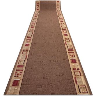 RugsX Rugsx - Alfombra De Pasillo Con Refuerzo De Goma Jena Marr&oacute;n 67cm Brown 67x660 Cm