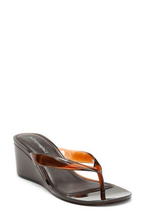 Jeffrey Campbell Gigabyte Wedge Flip Flop in Brown at Nordstrom, Size 10