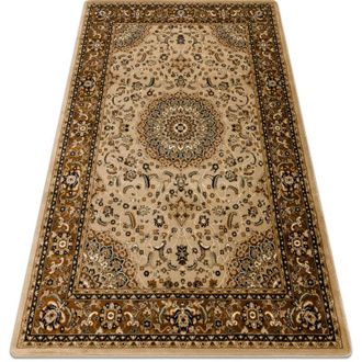 RugsX Rugsx - Alfombra Royal E0177 Marco, Roset&oacute;n - Beige / Marr&oacute;n Beige 150x230 Cm