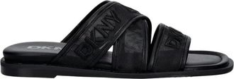 DKNY Cerelia Slide - Dames - Sandalen - Zwart - 36 EU - Leer - Schoenen