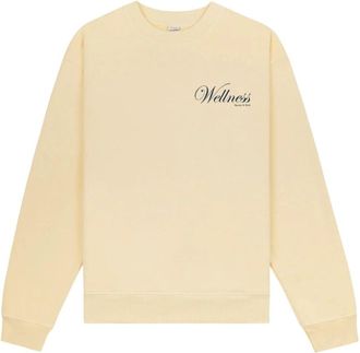 Sporty & Rich Avenue Crewneck - Dames - Sweatshirts - Geel - XS - Katoen - Hoodies & sweatvesten
