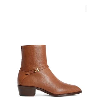 Valentino Garavani Heeled Boots, male, Brown, Size: 10 US Bootie Capretto