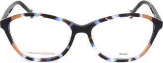 Carolina Herrera Ladies Brown Rectangular Eyeglass Frames HER 0122