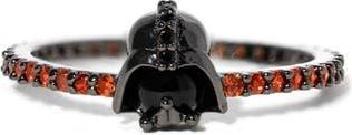Girls Crew Star Wars Lord Vader Cubic Zirconia Ring in Gunmetal at Nordstrom, Size 9