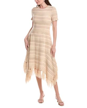 Misook Misook Button Detail Knee Length Knit Skirt