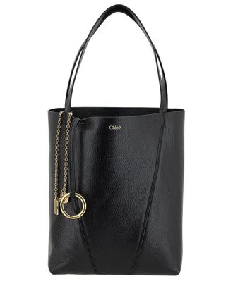 Chlo&eacute; Spin Leather Shoulder Bag