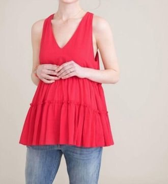 Hatch Womens The Austra Tank Top In Punch