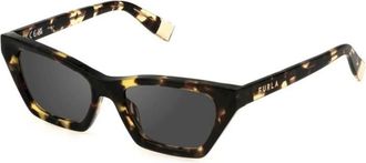 Furla Sfu 777 Zonnebril - Dames - Zonnebrillen - Bruin - 53 MM - Accessoires