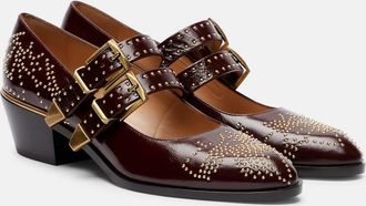 Chlo&eacute; Chlo&eacute; Susanna 40 studded leather Mary Jane pumps
