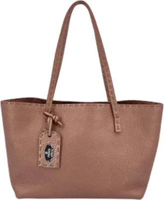 Fendi Pre-owned Tote Bags, female, Pink, Size: ONE SIZE Pre-owned Cotton handbags