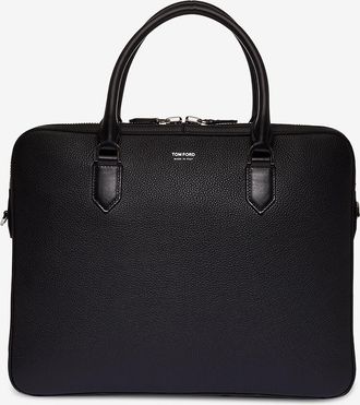 Tom Ford Aktentasche aus genarbtem Leder Elliot City
