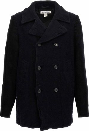 Comme Des Gar&ccedil;ons Double-Breasted Wool Coat