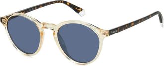 Polaroid Pantos Stijl Gepolariseerde Zonnebril - unisex - Zonnebrillen - Geel - 50 MM - Accessoires