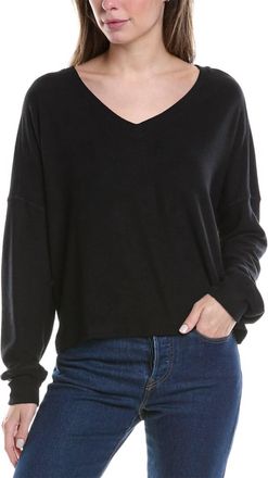 Michael Stars Vic Relaxed V-Neck Tee In Black