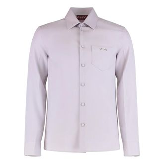 Gucci Casual Shirts, male, Purple, Size: M Slim-fit Shirt