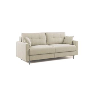 Divani.Store Megan Sof&aacute; Convertible En Microfibra Extra&iacute;ble 168 Cm (mat. 120x197) Crema