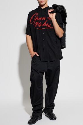 Vivienne Westwood Short-sleeve Shirt, Mens, Black