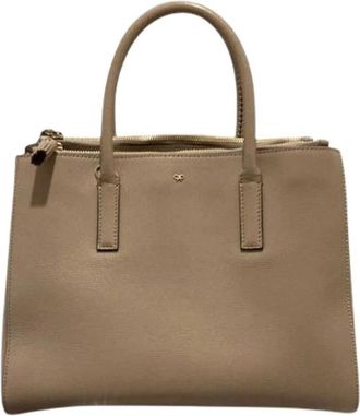 Anya Hindmarch Bolso Tote Pre-owned - Pre-owned - Mujer - Beige - ONE SIZE