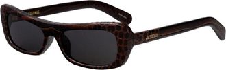 Jacquemus Capri Zonnebril - unisex - Zonnebrillen - Bruin - 55 MM - Accessoires