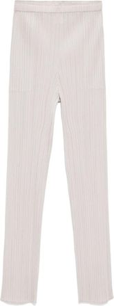 Pleats Please Issey Miyake pleated trousers - Neutrals