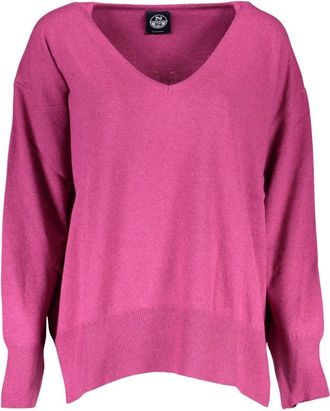North Sails V-hals Truien - Dames - V-hals truien - Roze - S - Truien & Vesten