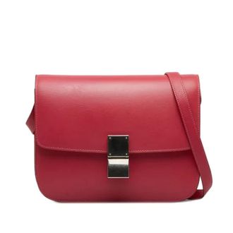 Celine Pre-owned Cross Body Bags, female, Red, Size: ONE SIZE Pre-owned The Classic Box