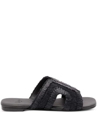 Castaner Sandali intrecciati - Nero