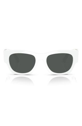Versace 52mm Pillow Sunglasses in White at Nordstrom