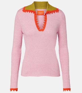 La DoubleJ Picket cotton and wool sweater