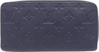 Louis Vuitton Pre-owned Wallets, female, Blue, Size: ONE SIZE Pre-owned Long wallet (bi-fold)