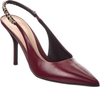 Gucci Signoria Leather Slingback Pump