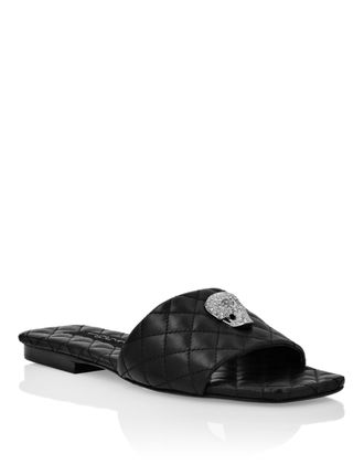 Philipp Plein Sandals Flat Crystal Skull