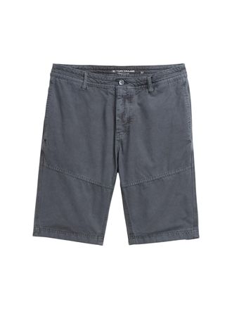 Tom Tailor Bermudas TOM TAILOR, Herren, Gr. 30, N-Gr, grau (blauish grau), Obermaterial: 100% Baumwolle, unifarben, regular fit kniefrei, Hosen Bermudas, Sommerh