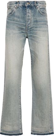 Amiri Release Hem straight-leg jeans - men - Cotton - 34 - Blue