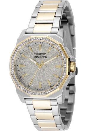 Invicta Speedway 49129 Dames Horloge - Quartz Uurwerk - Roestvrij Staal met zilveren Wijzerplaat - 34mm