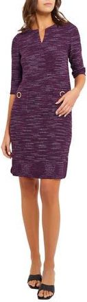 Misook Tweed Shift Dress in Ultraviolet/viola/black at Nordstrom Rack, Size X-Small