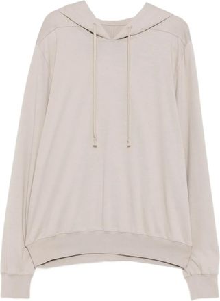 Rick Owens drawstring hoodie - men - Cotton - L - Neutrals