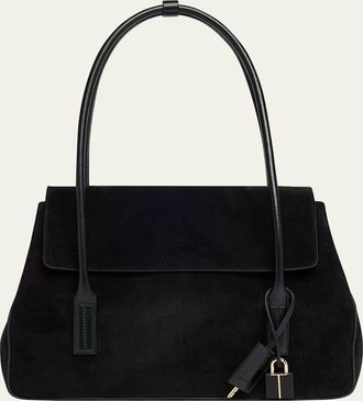 Tom Ford Eclipse Medium Suede & Leather Shoulder Bag