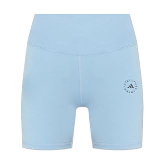 adidas Adidas by Stella McCartney, Training Shorts, female, Blue, Size: S Short Yoga Leggings