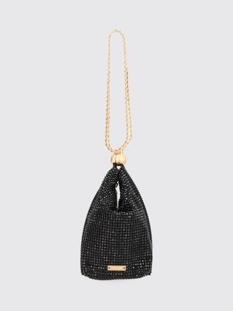 Cult Gaia Pochette Rue Wristlet Cult Gaia in raso con cristalli incastonati