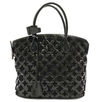 Louis Vuitton Black Noir Patent Leather Leather Handbag Tote Bag (Pre-Owned)