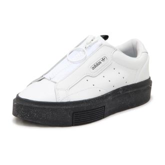 adidas Training Shoes, female, White, Size: 8 2/3 US Sleek Super Zip