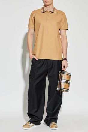 Burberry Cotton Polo, Mens, Beige