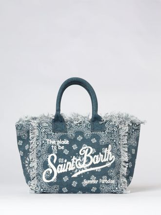 MC2 Saint Barth Borsa Vanity in cotone stampato con logo