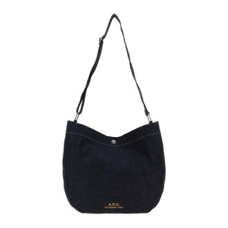 A.P.C. Journal Satchel - male - A.P.C. - Shoulder Bags - Blue - ONE SIZE - Bags