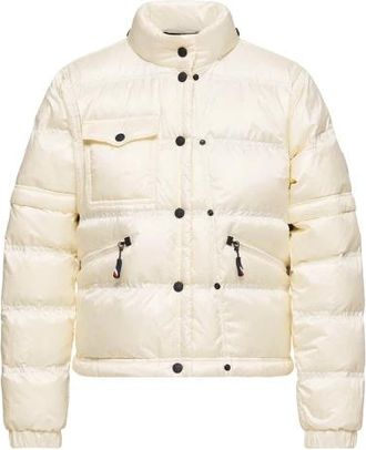 Moncler Mauduits Donsjack - Dames - Winterjassen - Beige - M - Nylon - Jassen